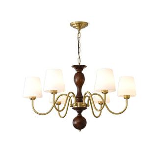Lustra Lustre Laiton Bois Rustique Vintage