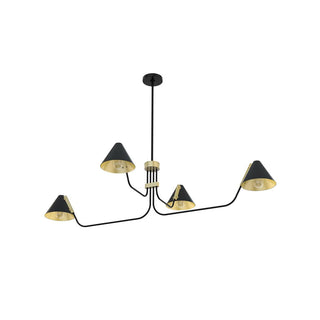 Cucarara Lustre Métal Noir Industriel Vintage Isle