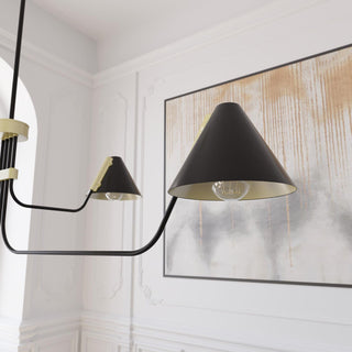 Cucarara Lustre Métal Noir Industriel Vintage Isle