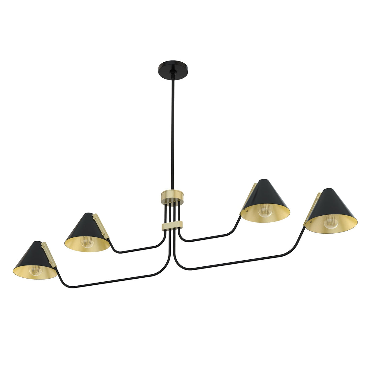 Cucarara Lustre Métal Noir Industriel Vintage Isle