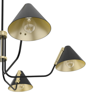 Cucarara Lustre Métal Noir Industriel Vintage Isle