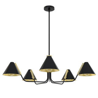 Cucarara Lustre Métal Noir Industriel Vintage Isle