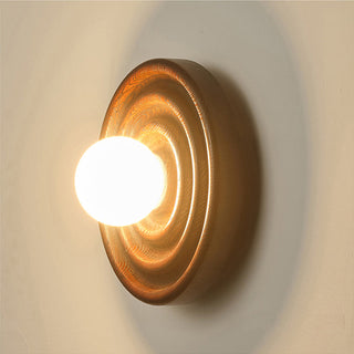 Ultalora Applique Murale Bois Verre Moderne