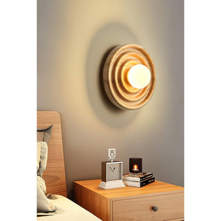 Ultalora Applique Murale Bois Verre Moderne
