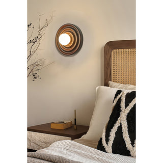 Ultalora Applique Murale Bois Verre Moderne