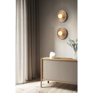 Ultalora Applique Murale Bois Verre Moderne
