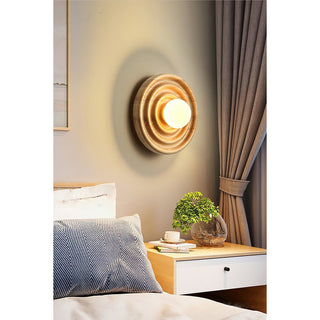 Ultalora Applique Murale Bois Verre Moderne