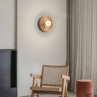 Ultalora Applique Murale Bois Verre Moderne