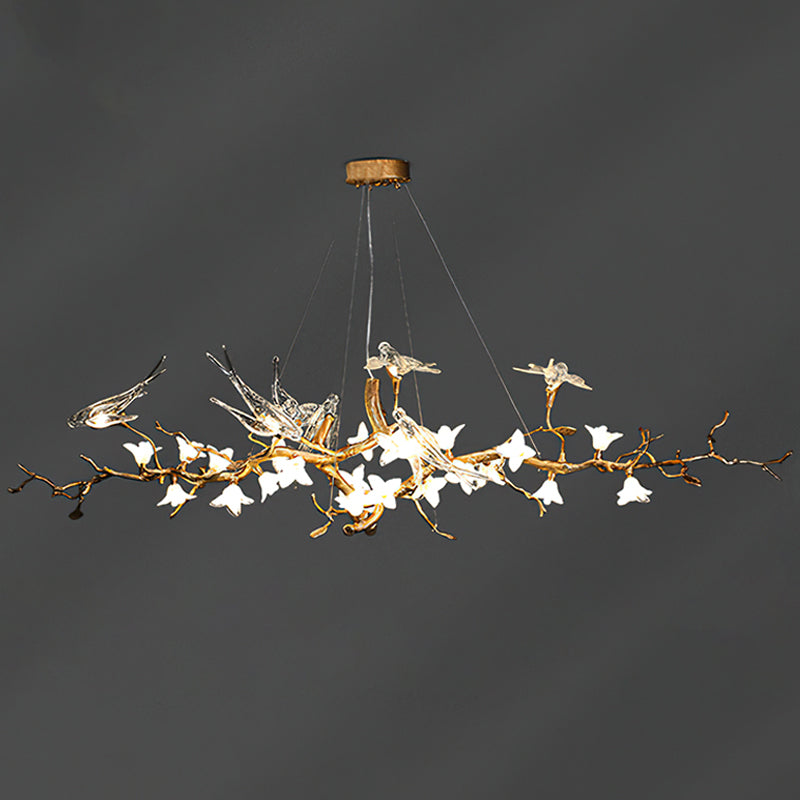 Elmscombe Lustre Floral Sculptural À Oiseaux
