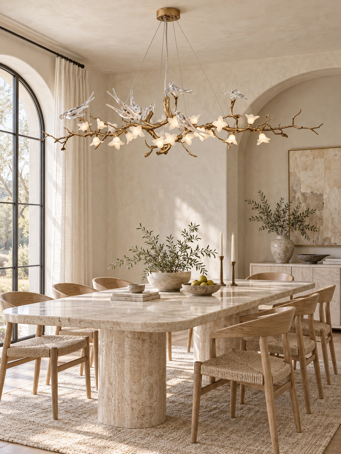 Elmscombe Lustre Floral Sculptural À Oiseaux – vue 6