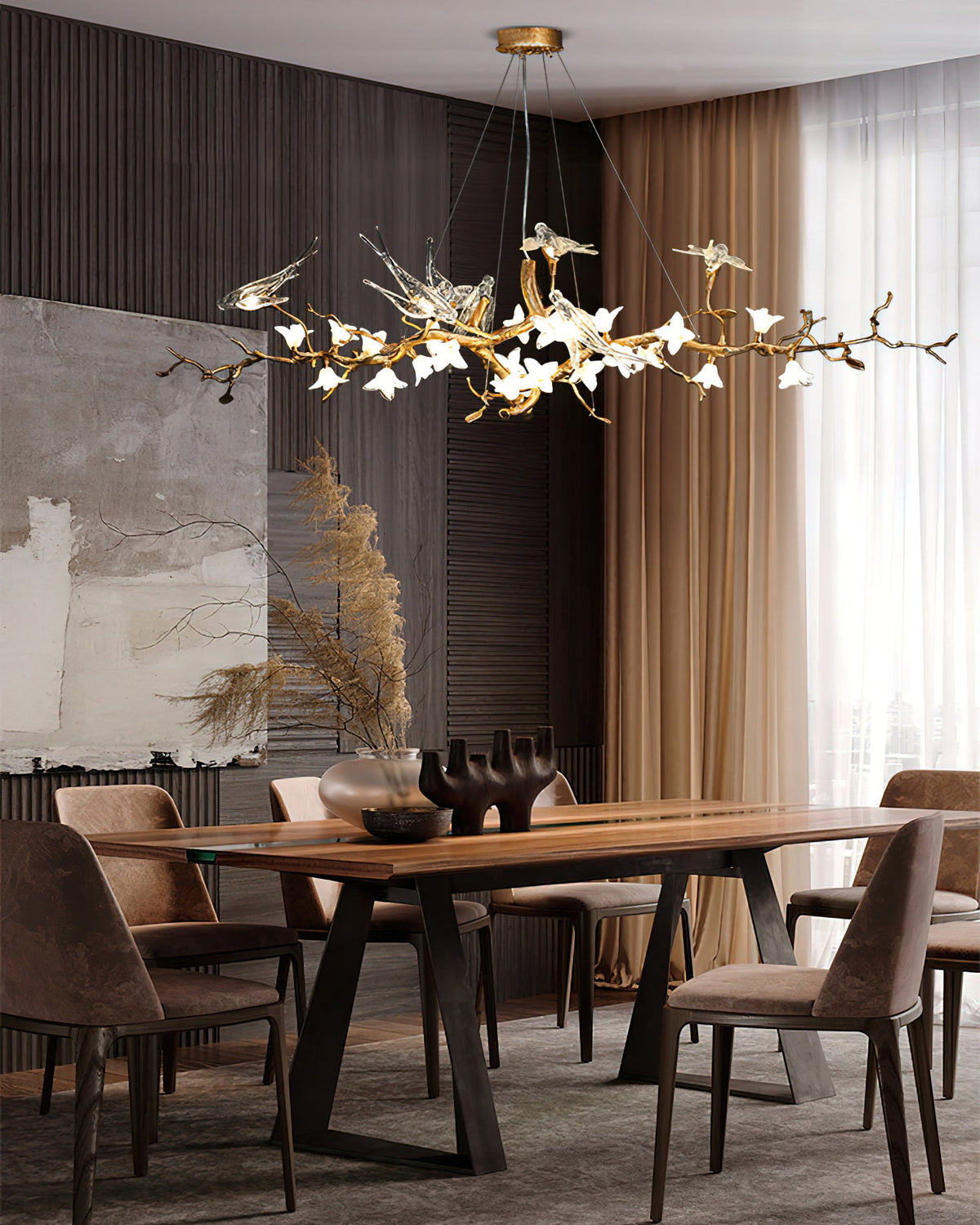 Elmscombe Lustre Floral Sculptural À Oiseaux – vue 12