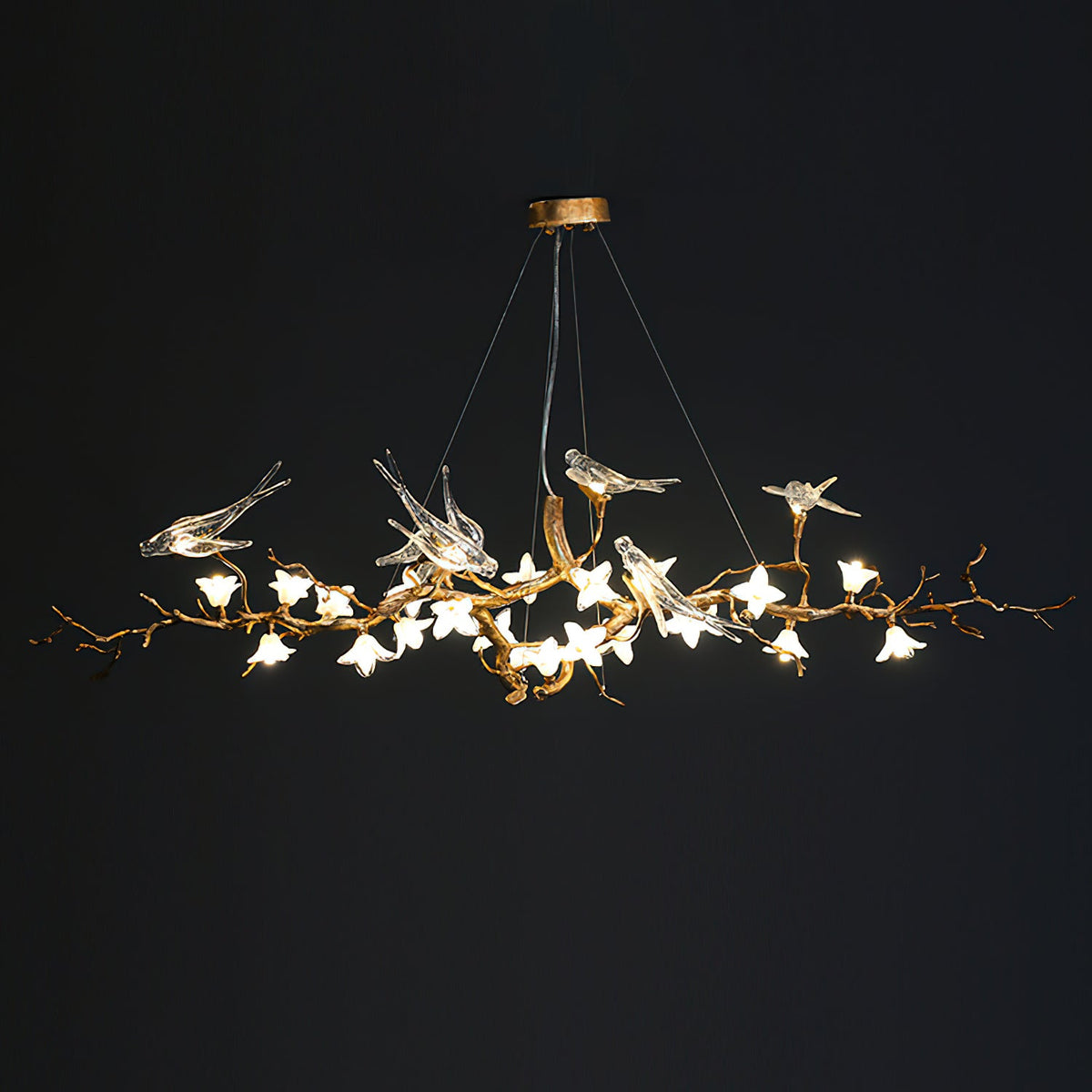 Elmscombe Lustre Floral Sculptural À Oiseaux – vue 20