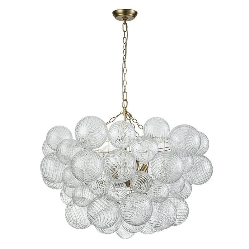 Edriana Lustre Moderne en Verre Boule Bulle