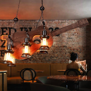 Lustra Suspension en Bois Vintage