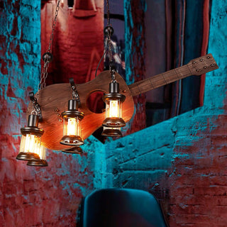 Lustra Suspension en Bois Vintage