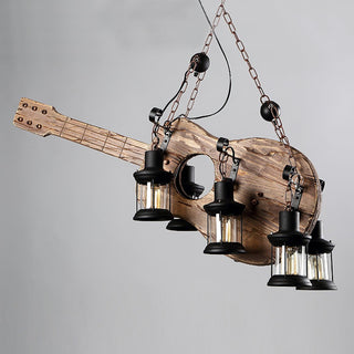 Lustra Suspension en Bois Vintage
