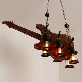 Lustra Suspension en Bois Vintage