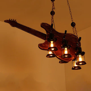Lustra Suspension en Bois Vintage