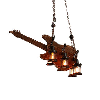 Lustra Suspension en Bois Vintage