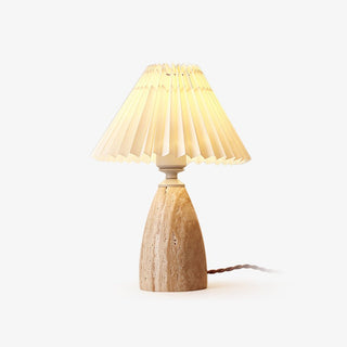 Arsorarae Lampe de Table en Travertin à Plis
