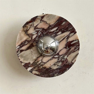 Alter Applique Murale Ronde en Marbre et Métal Style Minimaliste Moderne-Luire