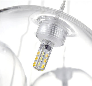 Valentina  Suspension Bubble Moderne Métal/Verre Transparent/Étoilé Salon