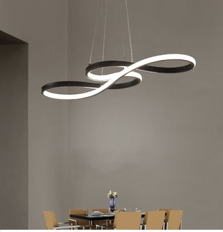Tavren Suspension Linéaire Nordique Noir/Blanc/Or. Chambre-Luire