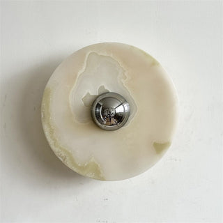 Arsole Applique Murale Ronde en Jade et Métal Moderne Minimaliste