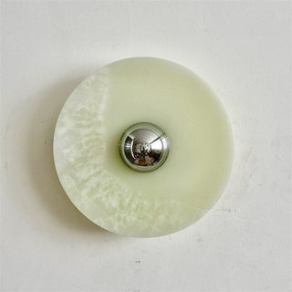 Arsole Applique Murale Ronde en Jade et Métal Moderne Minimaliste