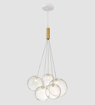 Valentina  Suspension Bubble Moderne Métal/Verre Transparent/Étoilé Salon