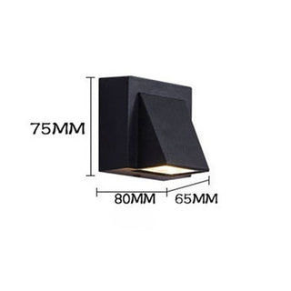 Ray Applique Murale Linéaire Moderne Simple, Métal, LED, Noir, Jardin