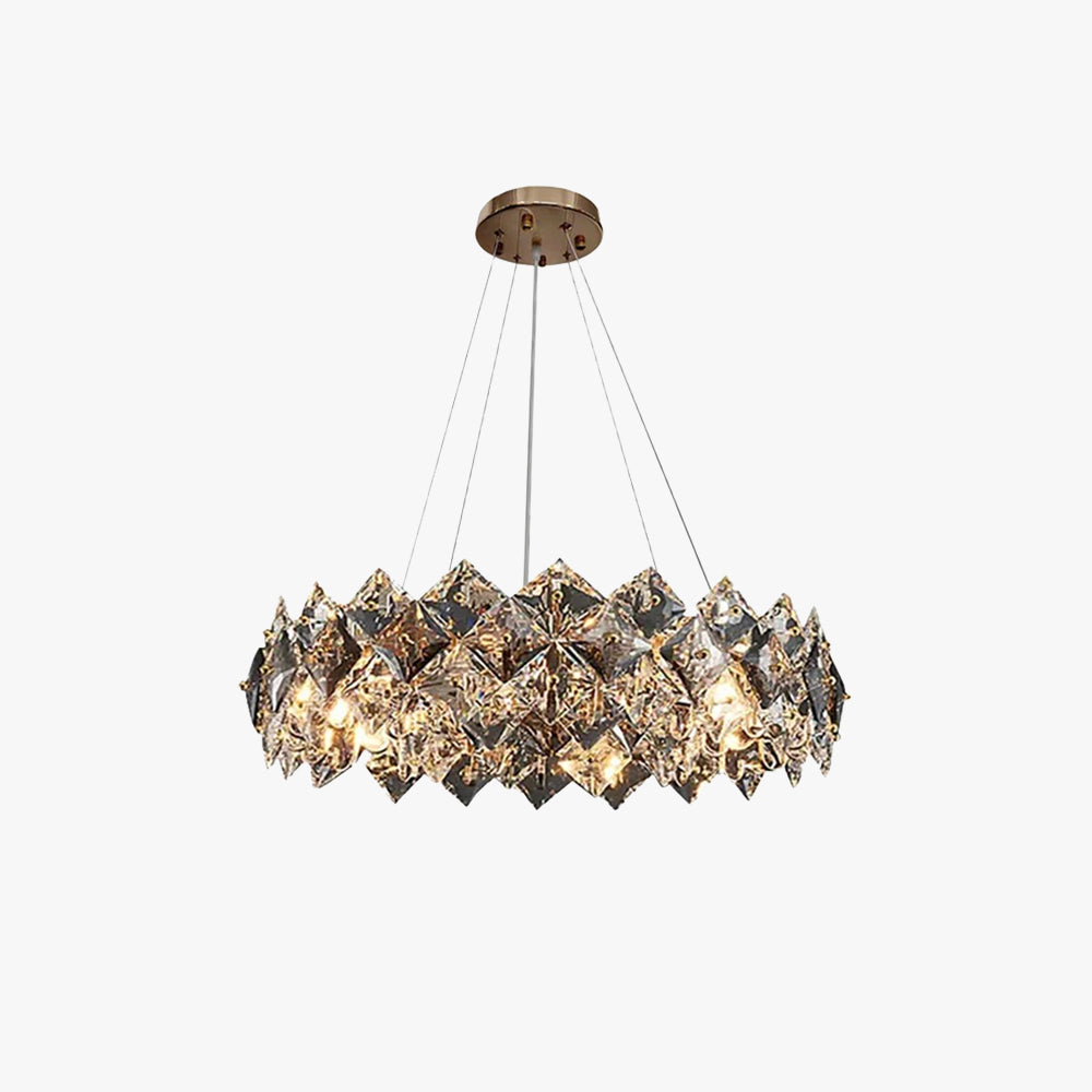 Kristy Cristal Moderne Lustre 6 Lumières Salon/Chambre à Coucher
