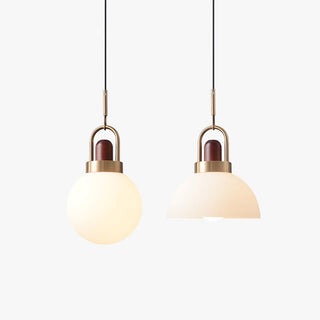 Valentina Moderne LED Suspension Métal Bois Verre Salle à Manger Chambre à Coucher