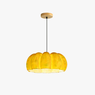 Arisha Citrouille Suspension Jaune Résin Chambre à Coucher Salle à Manger