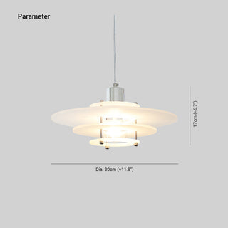 Arisha Suspension Moderne Acrylique Métal Salle à Manger Salon