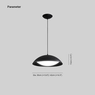 Valentina Suspension Moderne Minimaliste Blanc Métal Salle à Manger
