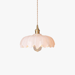 Valentina Rétro LED Suspension Métal/Verre Fleur Salle À Manger