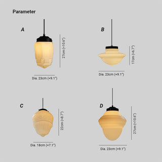 Valentina Minimaliste LED Suspension Verre Salon/Salle À Manger