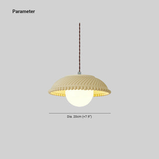 Aria Moderne LED Verre Résine Suspension Chambre à Couche
