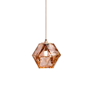 Valentina Polyèdre LED Suspension Métal Verre Cuisine Chambre à Coucher