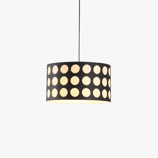 Valentina Rétro Ronde LED Suspension Métal/Tissu Salon