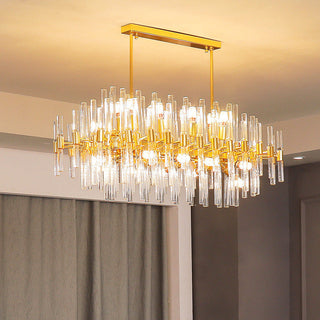 Kristy Luxueux Classique Lustre Métal Verre Salon