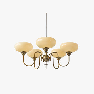 Arisha Vintage LED Métal Verre Lustre Salon