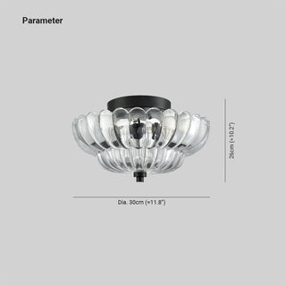 Arisha Moderne Parapluie Verre Plafonnier