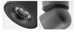 Arisha Plafonnier Spot LED Encastré Modern, Métal, Noir/Blanc, Salon/Salle à Manger