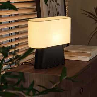 Grashen Lampe de Table en Bois Et Tissu