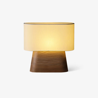 Grashen Lampe de Table en Bois Et Tissu