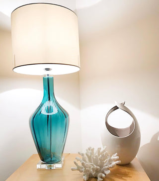 Syphae Glass Table Lamp-Neutral Decor