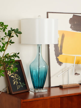 Syphae Glass Table Lamp-Neutral Decor