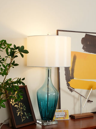 Syphae Glass Table Lamp-Neutral Decor